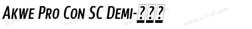 Akwe Pro Con SC Demi字体转换